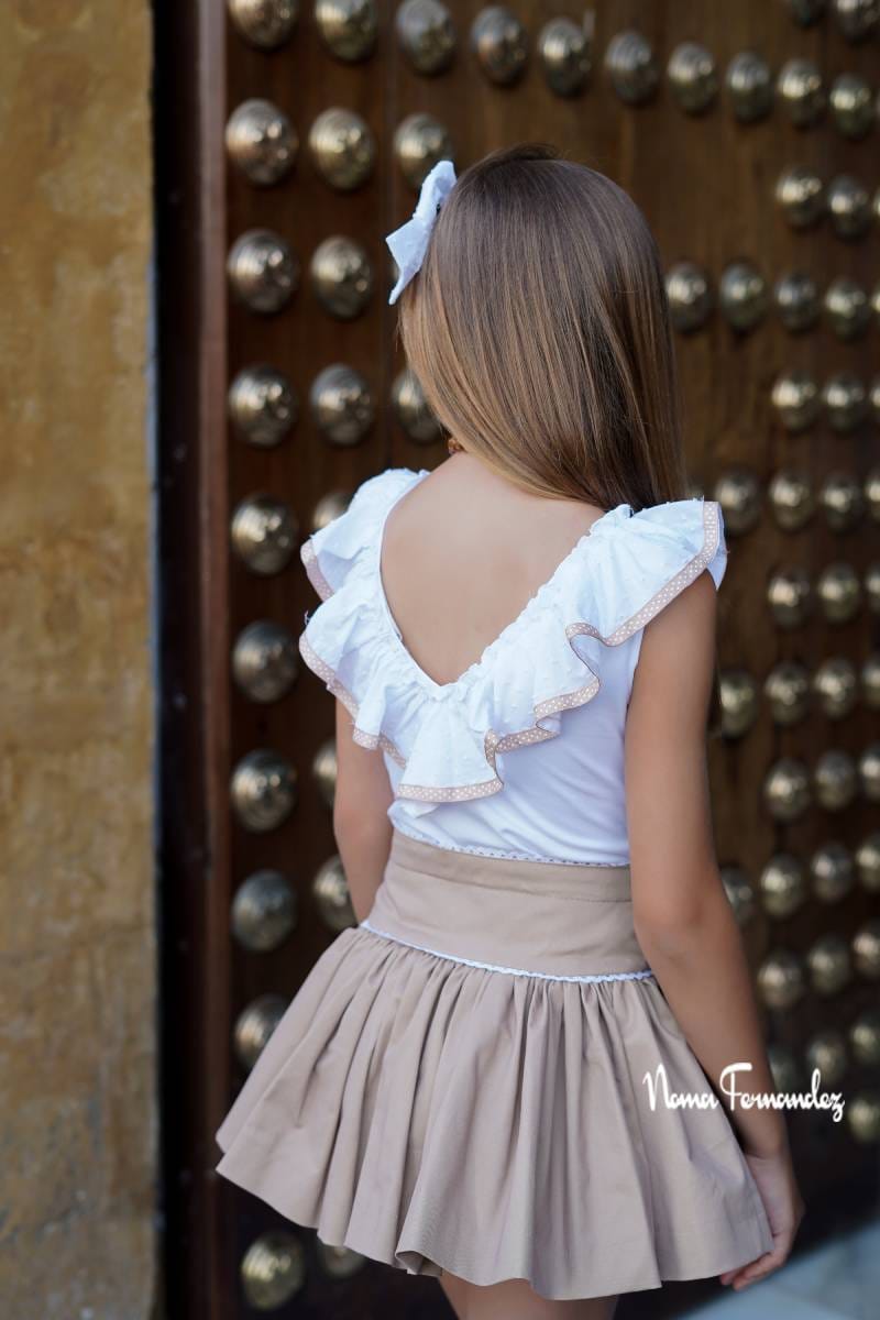 Conjunto falda Noma Fernández Versalles verano25