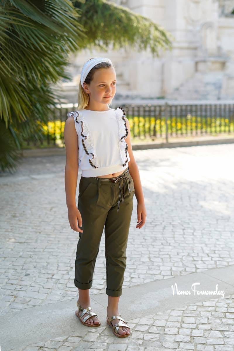 Pantalón largo +camiseta Olivo Noma Fernandez verano26