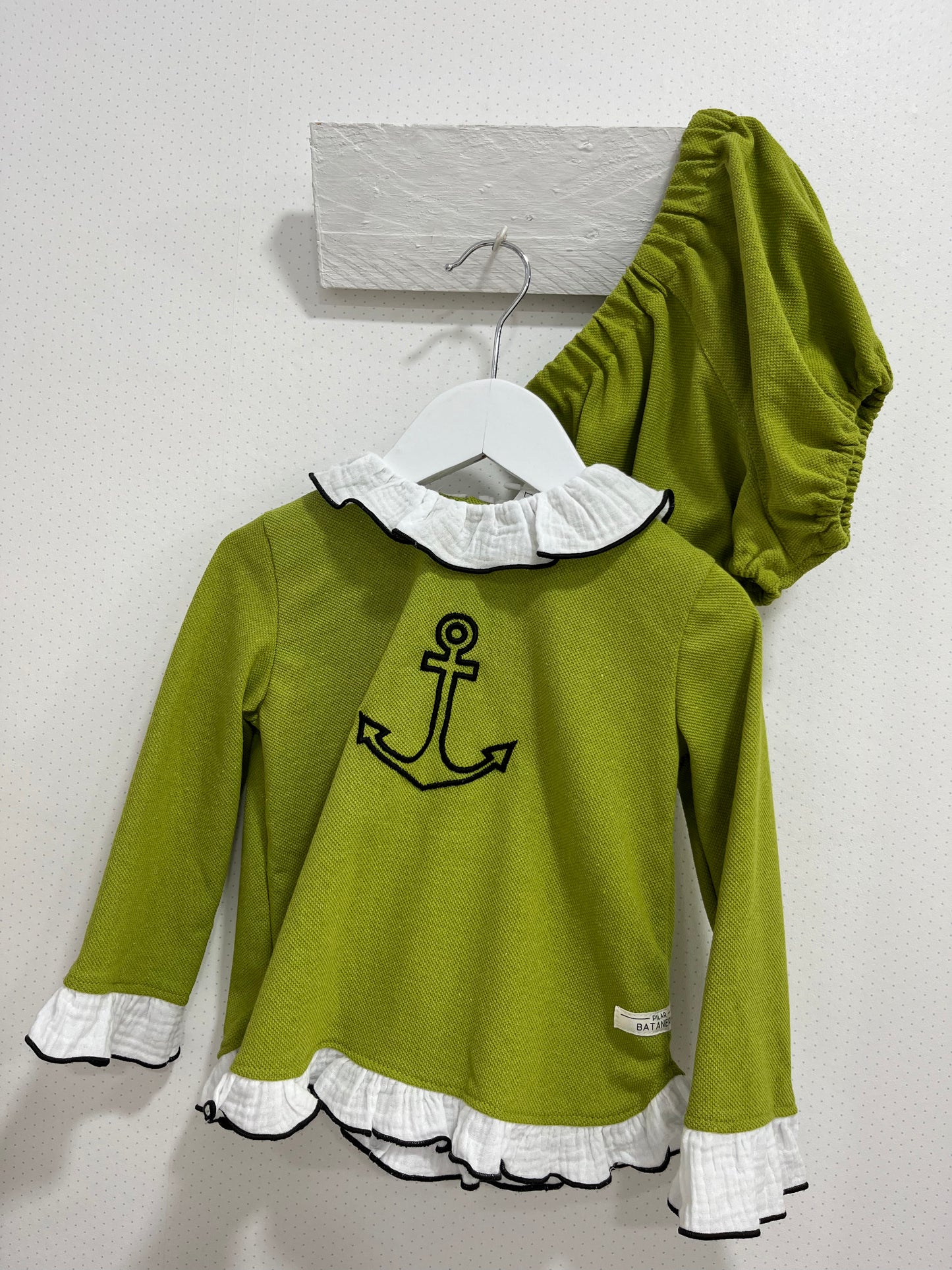 Set unisex 2 piezas ancla pistacho Pilar Batanero verano 23