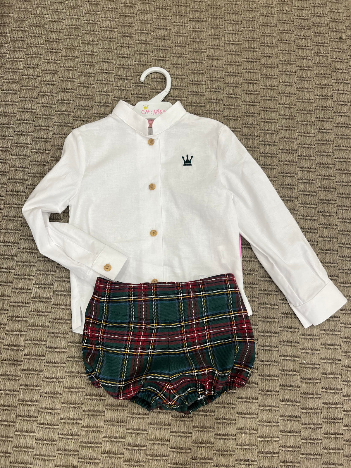 Conjunto niño camisa+bombachoLorene Eva Castro invierno26