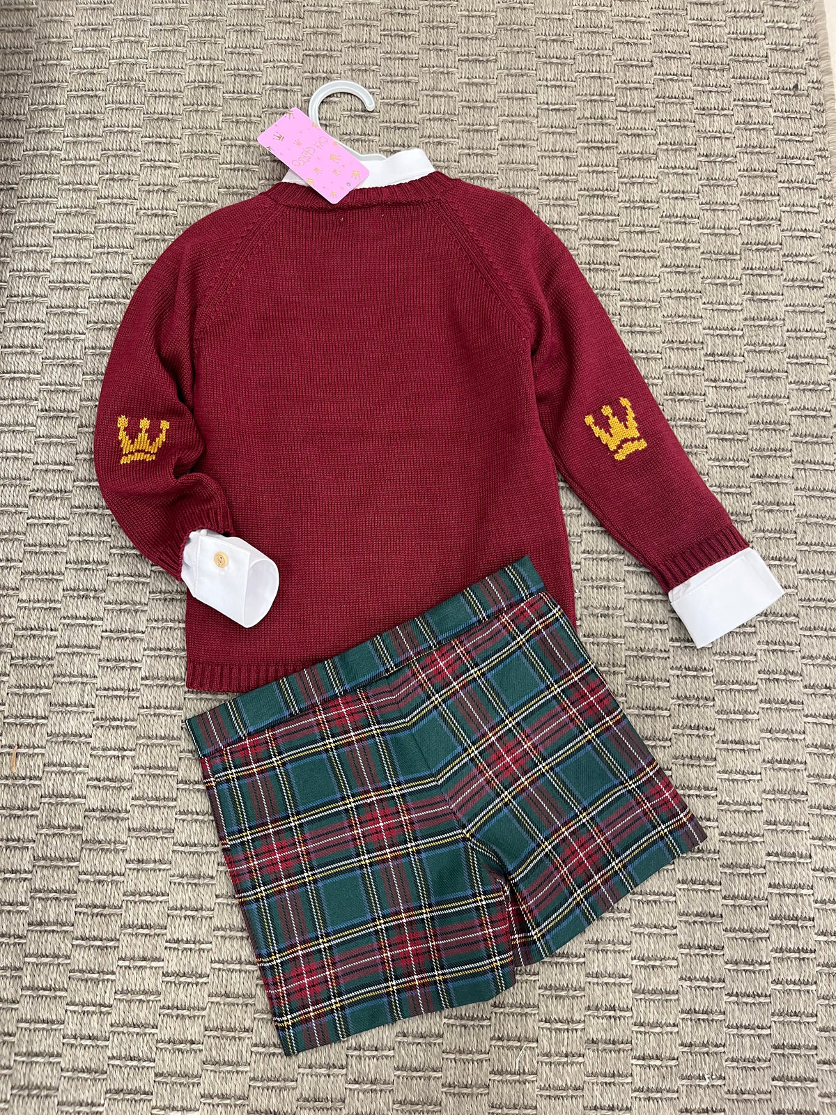 Conjunto niño camisa+bombachoLorene Eva Castro invierno26