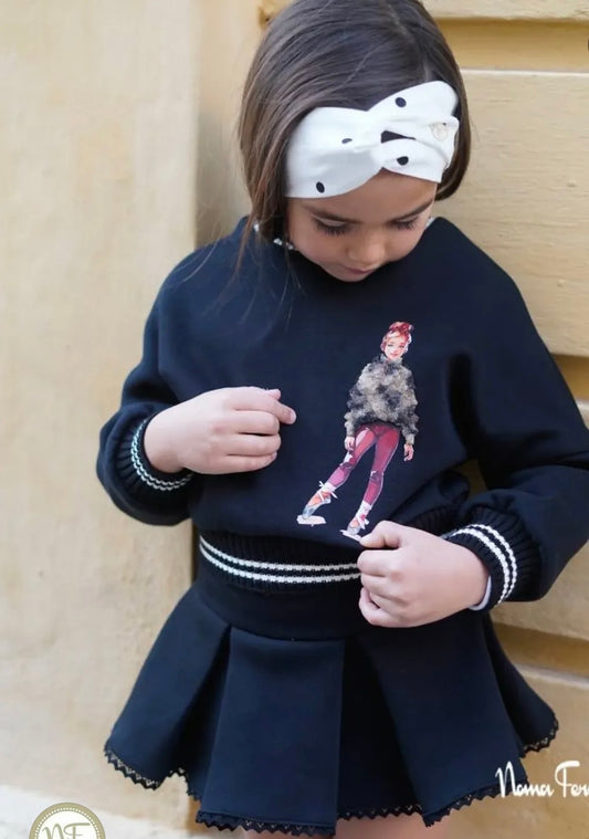 Falda-short +sudadera Delia invierno25