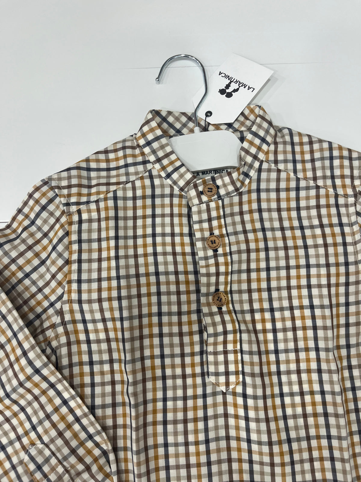 Camisa niño castaña La Martinica invierno26