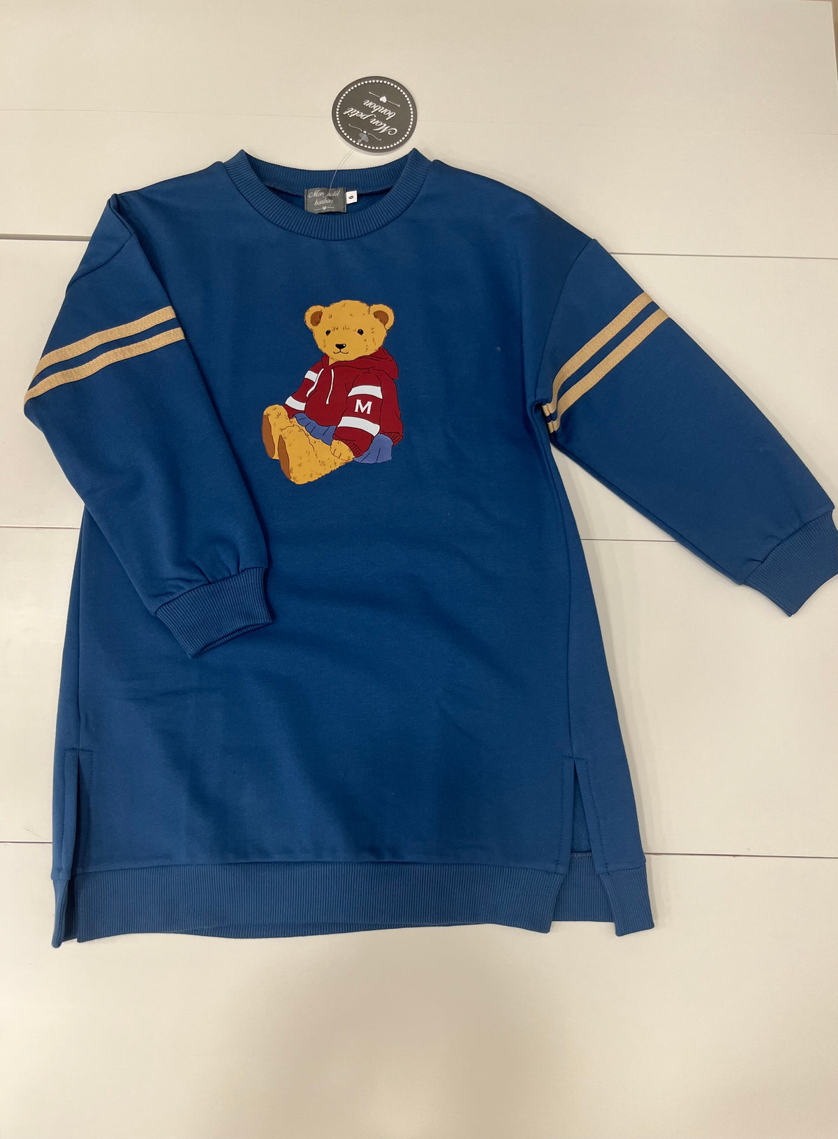 Vestido felpa punto  oso  Mon Petit bombón invierno26