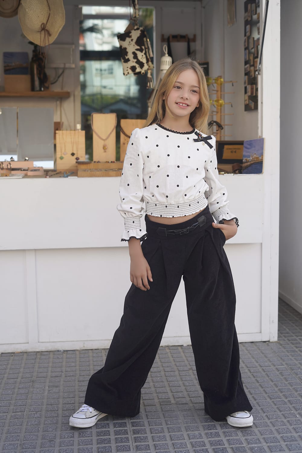 Pantalón palazo +top Delia Noma Fernández invierno25