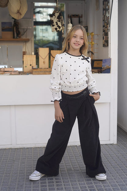 Pantalón palazo +top Delia Noma Fernández invierno25