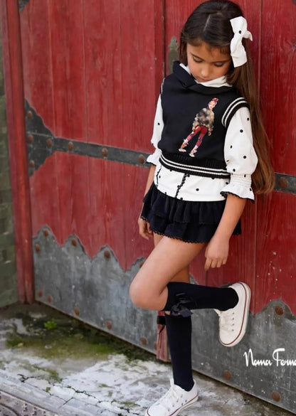 Falda+short +blusa Delia Noma Fernández invierno25