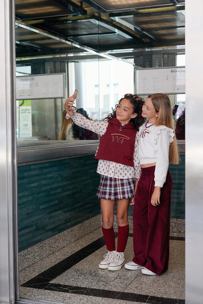 Falda short + blusón selene Noma Fernández invierno25