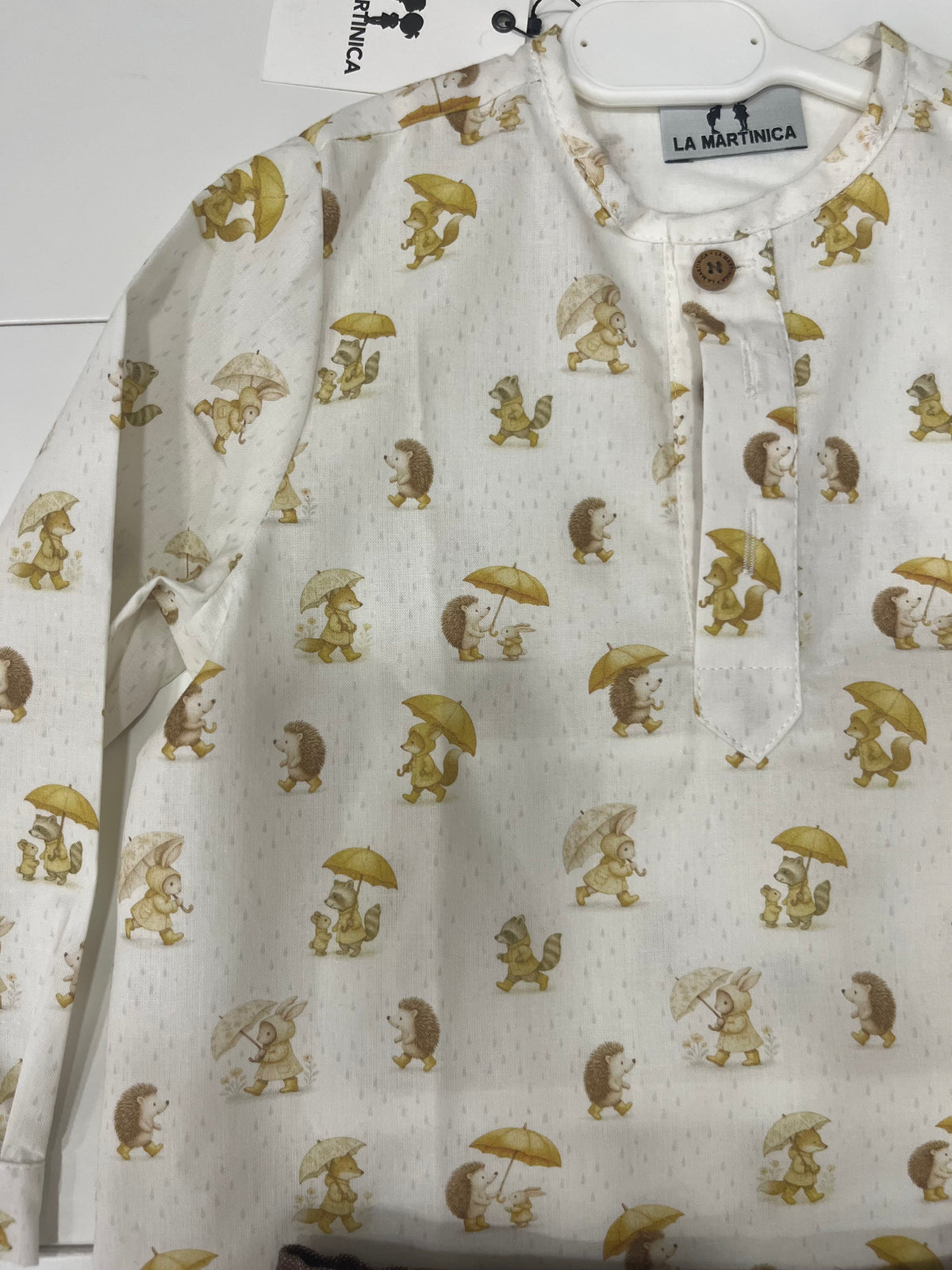 Camisa+bombacho niño castaña La Martinica invierno26