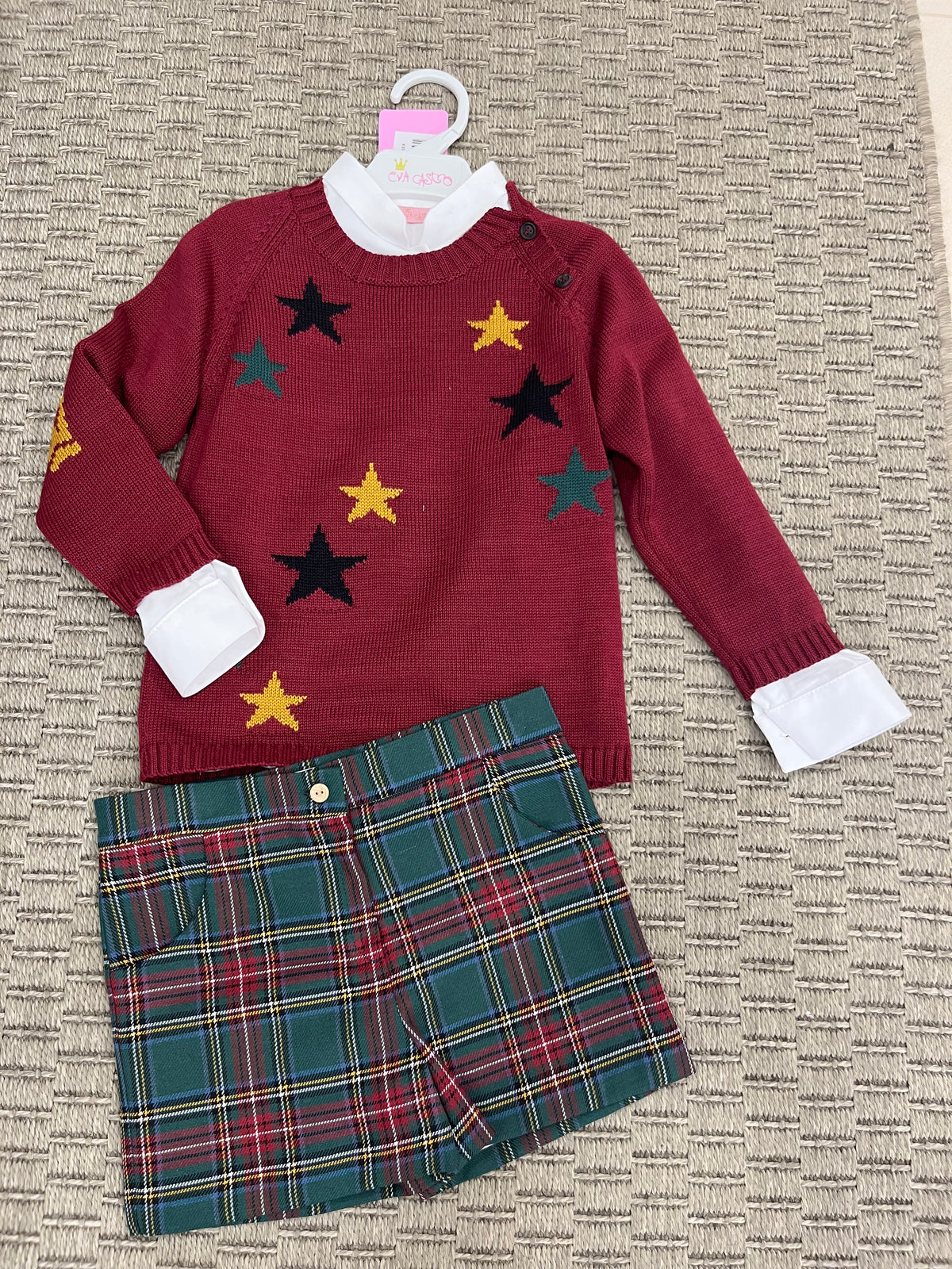 Conjunto niño camisa+bombachoLorene Eva Castro invierno26