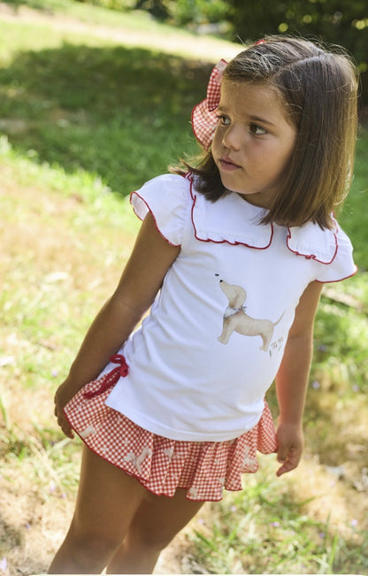Conjunto braga volantes +camiseta Scooby la Martinica verano26