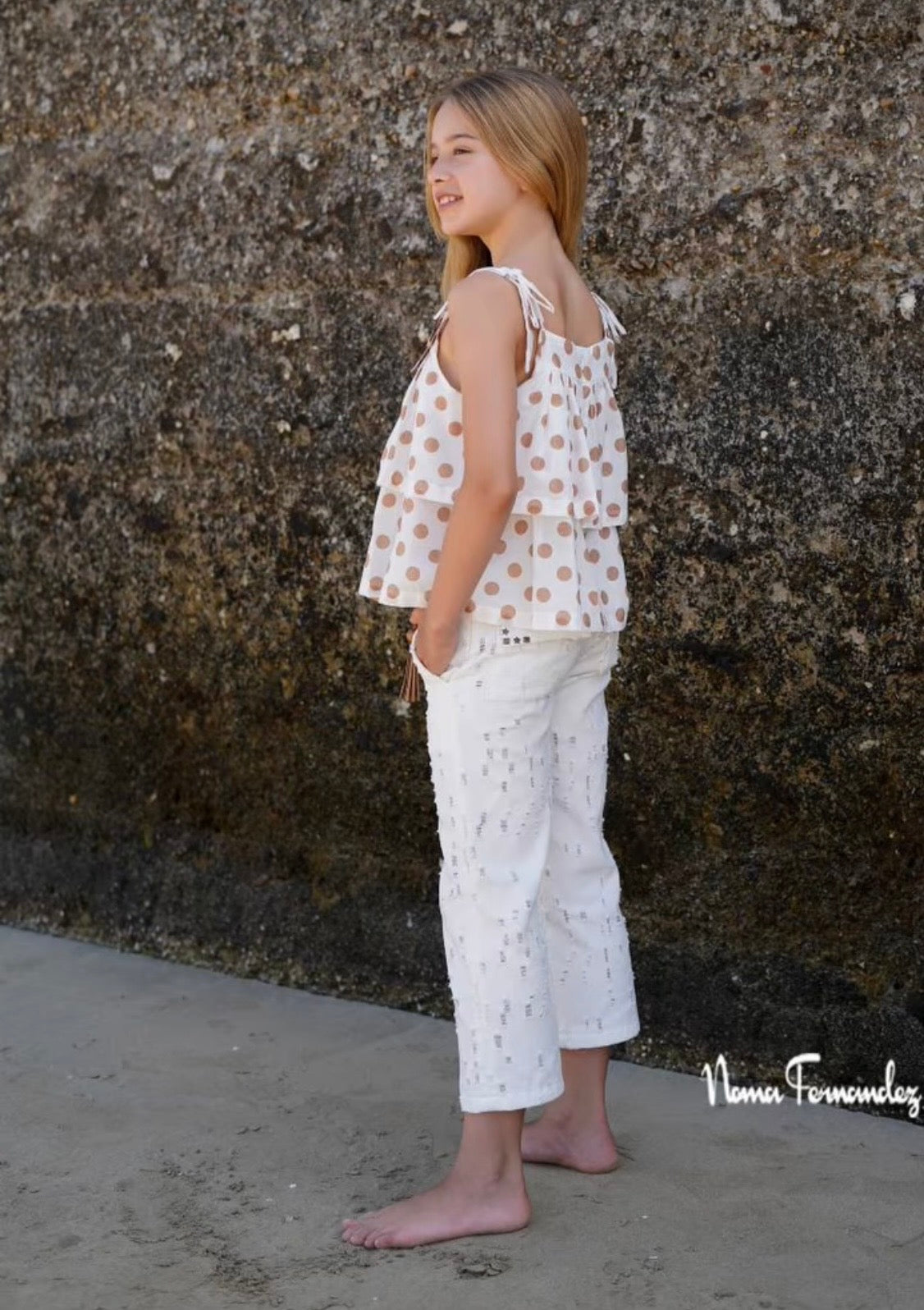 Conjunto Haya pantalón largo+blusón Noma Fernández verano26