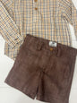 Camisa +pantalones corto niño castaña La Martinica invierno26